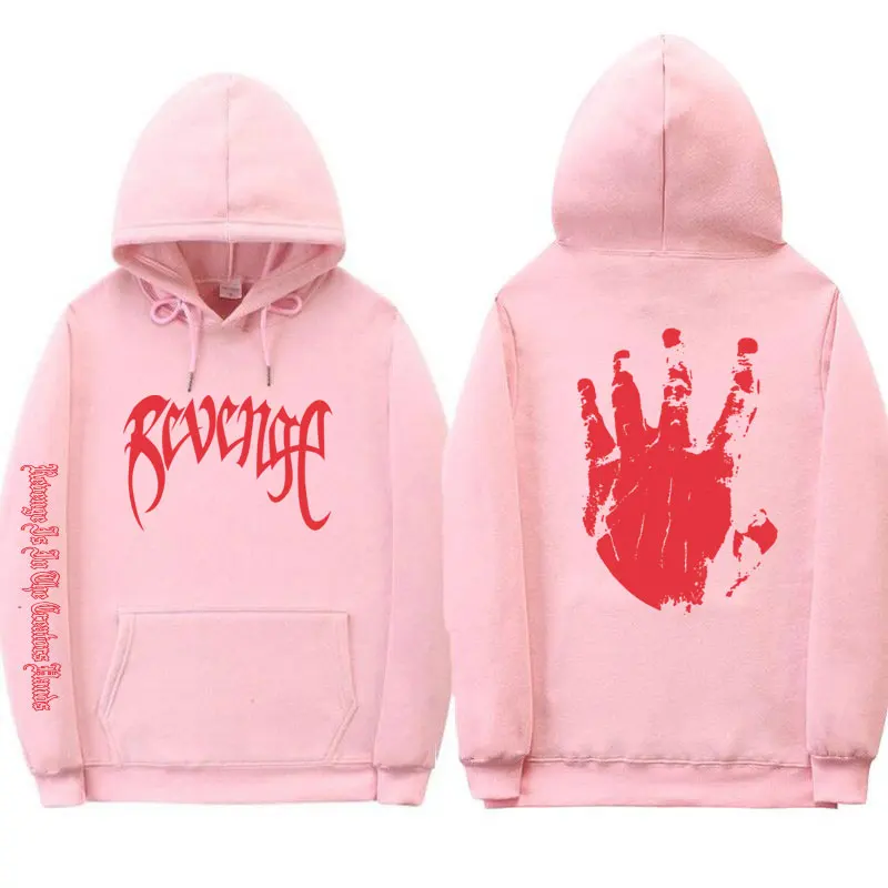 revenge hoodie pink