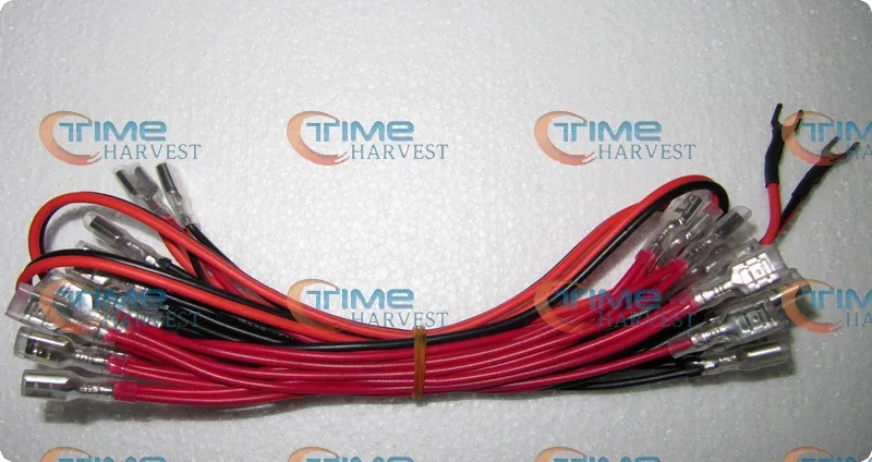 

16pcs LED lamp Wire with 6.4mm quick connector and spade type connector for LED light illuminated button/arcade accessories/part