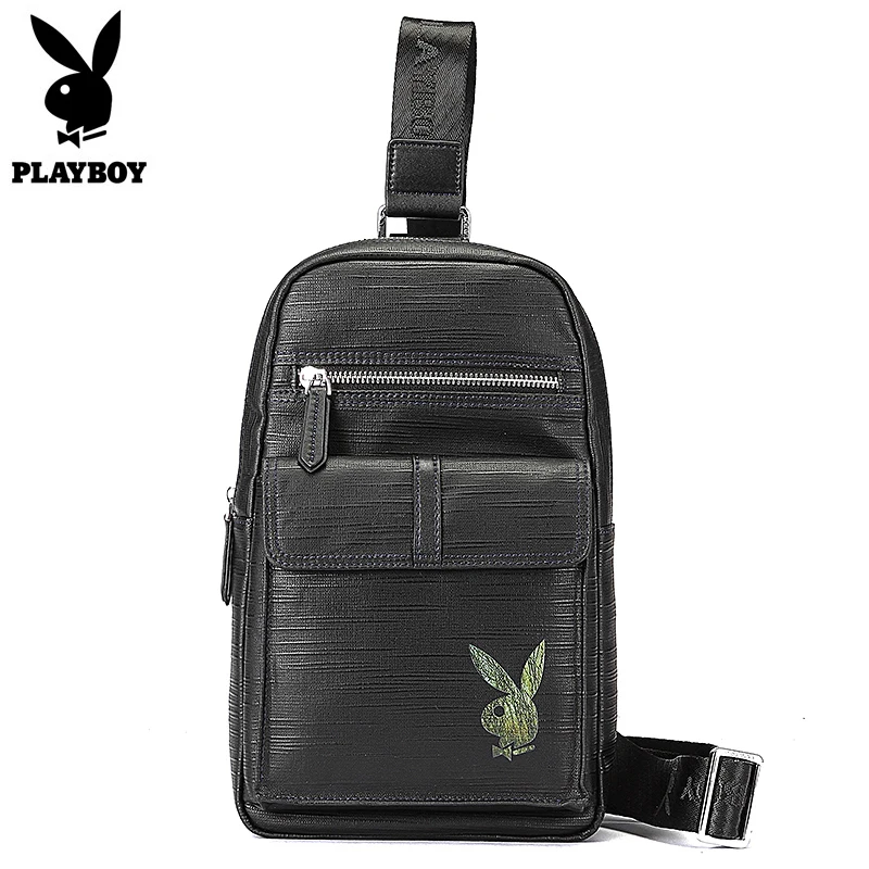 2018 New Men Chest Bag Casual Brand Quality Leather Male Shoulder Bag