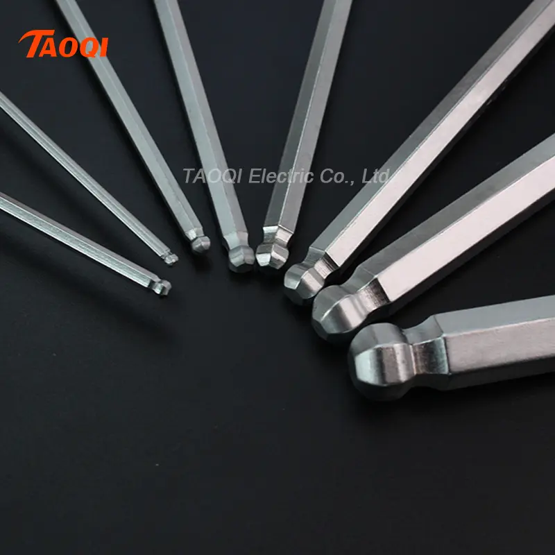 2/2.5/3/4/5/6/8/10mm Ball/Flat head Hex key allen wrench Hand tool Universal Quick Snap Adapter Chrome Vanadium Steel hexagona - Image 2