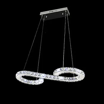 

K9 modern crystal chandelier Modern fashion design LED crystal chandelier S type droplight dining-room Free shipping