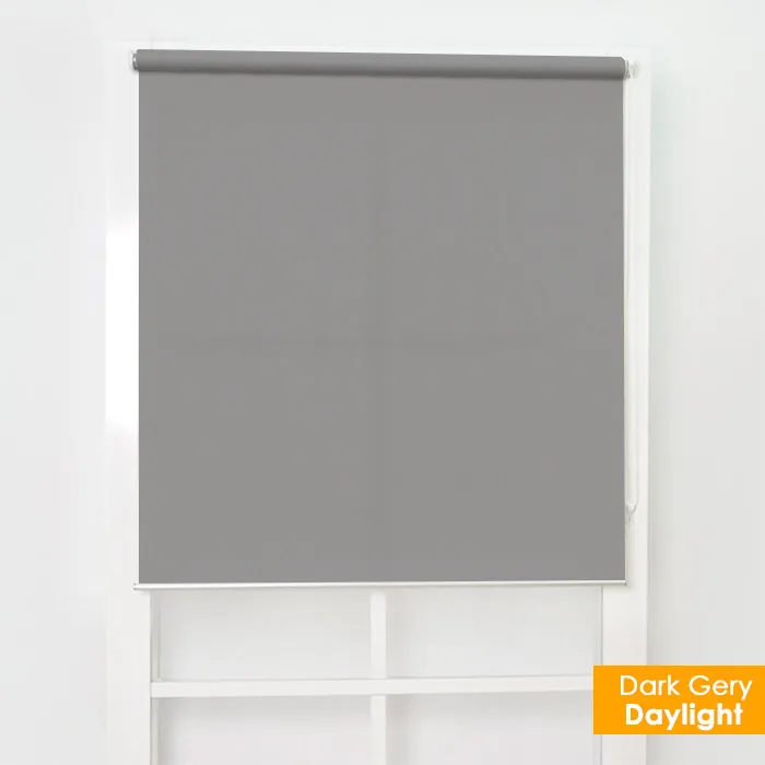 SCHRLING Дневной свет harlf солнцезащитный козырек рулонные шторы на окна занавески для украшения дома сделанные для измерения нестандартного размера - Цвет: Dark Grey