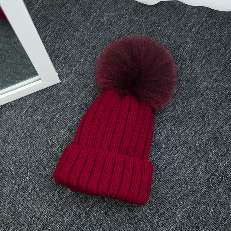 Зимние теплые шапки для женщин, Skullies Beanies, Pom Beanies, шапки, толстые вязаные мягкие Меховые шапки с помпоном, женские уличные повседневные Шапки