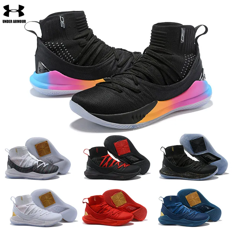 

Under Armour Curry 5 Shoes Men UA 5 Basketball Shoes zapatos hombre Outdoor Sneakers Men Athletic Sport shoes Size 40-46