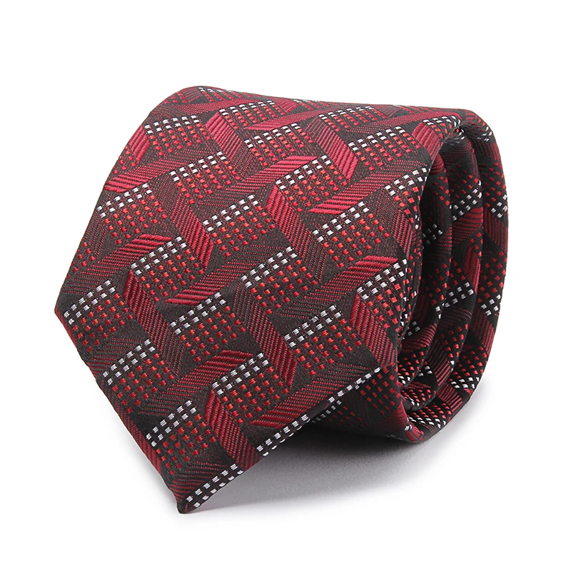 Новая мода геометрический плед Галстуки Жених шелковый галстук Для мужчин S Мягкий галстук для Для мужчин printting Gravata мужской галстук Для