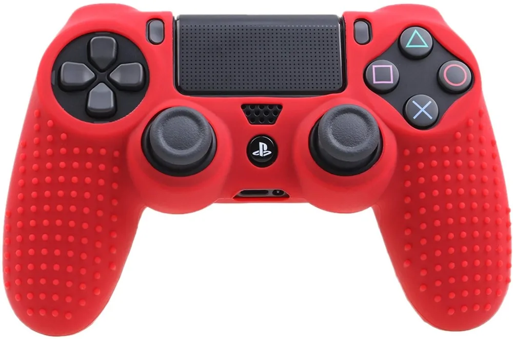 Для Dualshock 4 Чехол Шипованный горошек Силиконовый каучуковый гель чехол для Sony PS4 Slim/Pro контроллер чехол красный синий черный зеленый