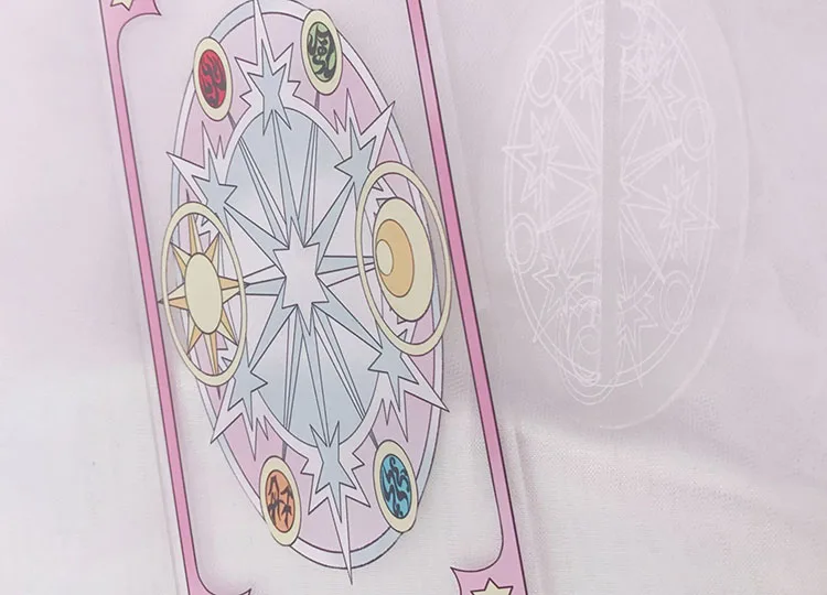 1 шт. аниме cardcaptor sakura KINOMOTO SAKURA clow card прозрачные карты Косплей Костюм