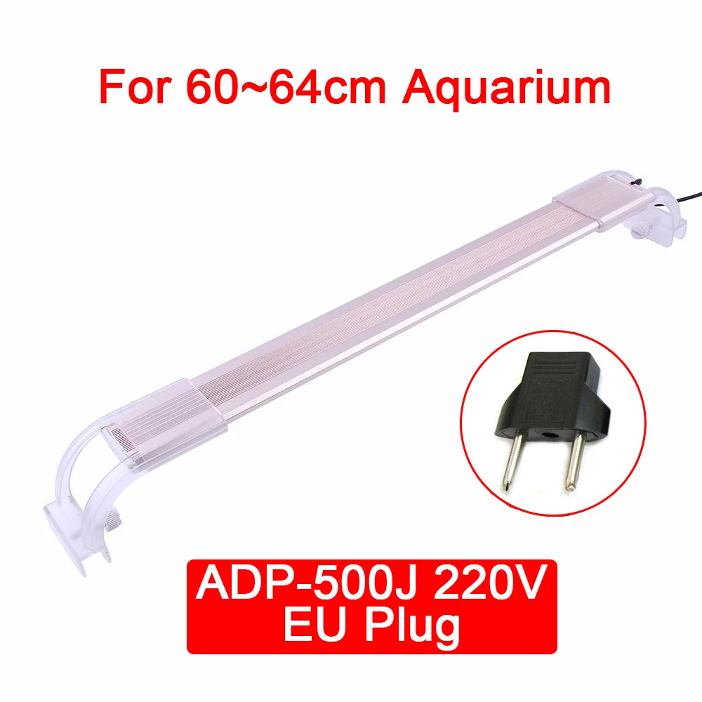 ADP аквариумное светодиодное освещение для аквариума Chihiros 7500K ультратонкое освещение из алюминиевого сплава для аквариума, осветительная лампа для аквариума - Цвет: 500J and EU Adapter