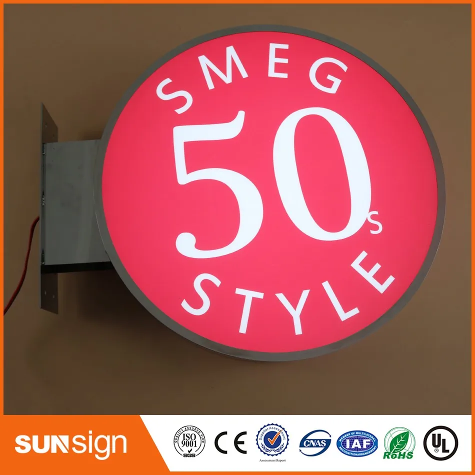 Wholesale advertising LED light box letters frontlit stainless steel
