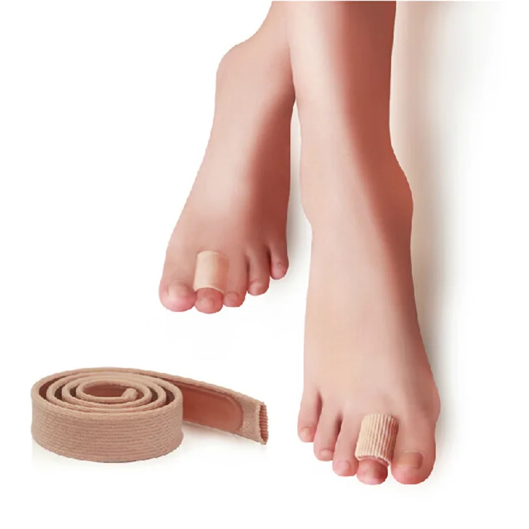 2pcs Feet finger corrector Insoles Fabric Gel Silicone Tube Bunion Toes