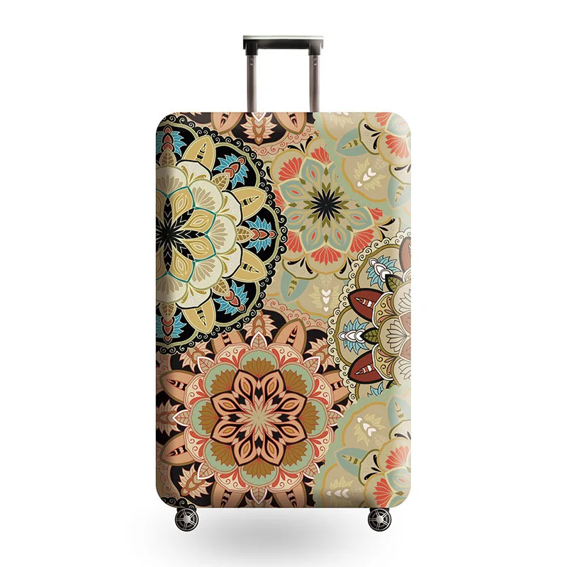 Защитный чехол для багажа с классическим рисунком, эластичные защитные чехлы, аксессуары для путешествий, чехол на колесиках, пылезащитный чехол для 18-32 дюймов - Цвет: C