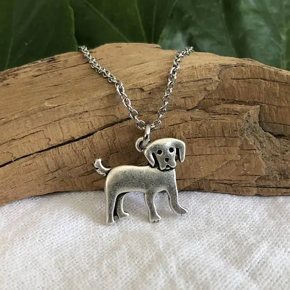 Wholesale vintage Labrador Retriever Pendant necklace for women Lab