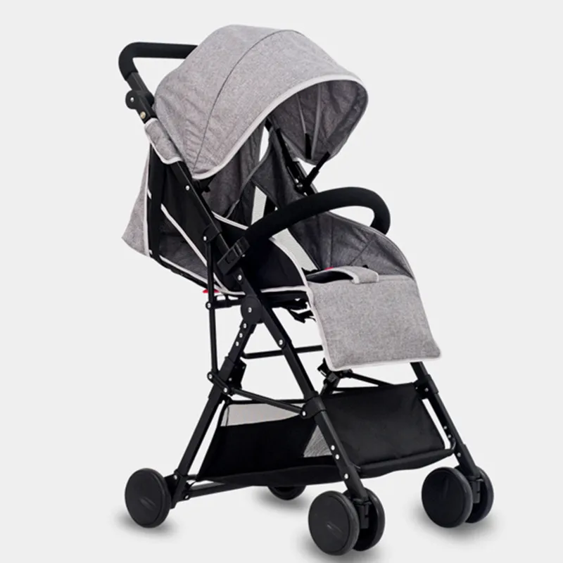 

High landscape ultra-lightweight baby stroller can sit reclining folding lightweight baby cart child umbrella car summer