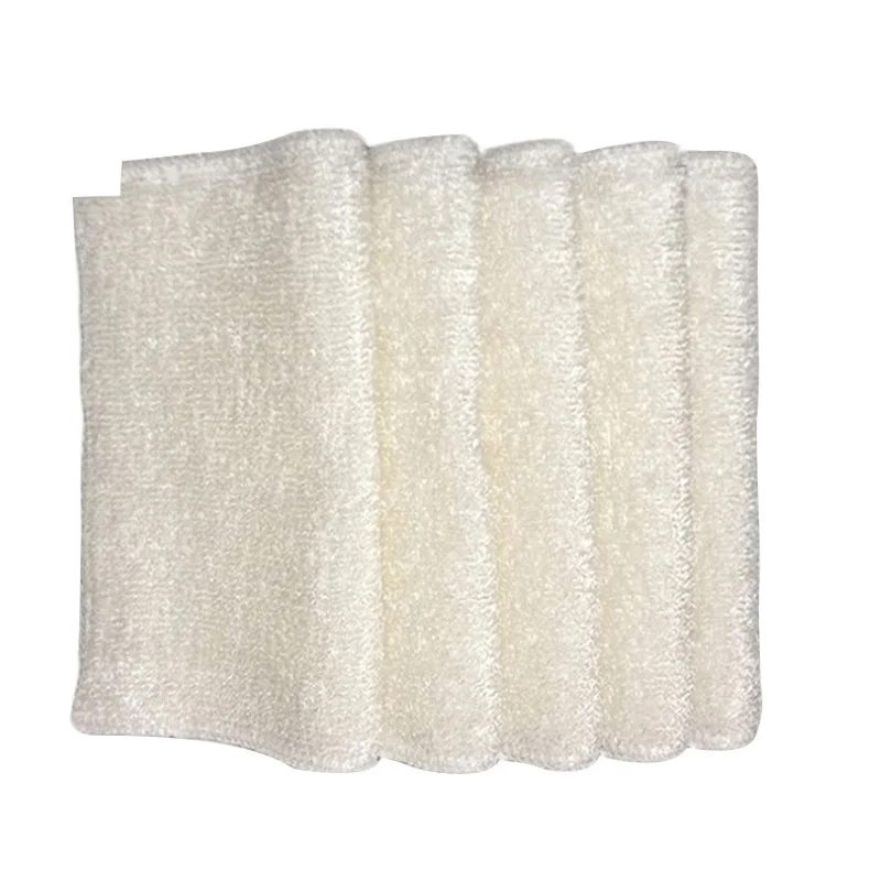 

5PCS 16*18cm High Quality Efficient Anti-grease Dish Cloth Bamboo Fiber Washing Towel Magic Kitchen Wiping Rags Cleaning Cloths