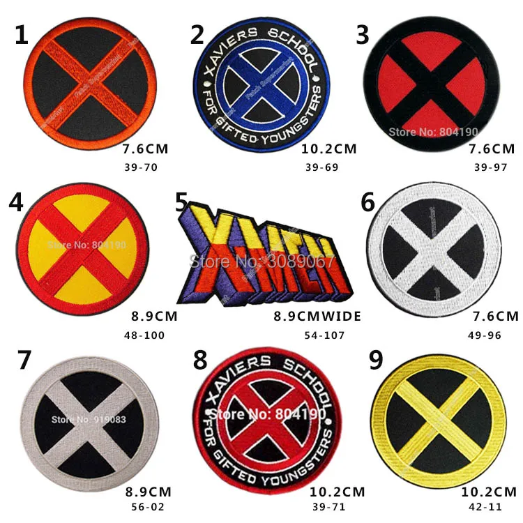 3 5 "Логотип Комиксов X Men патч с вышивкой аппликация из сериала фильмов и ТВ