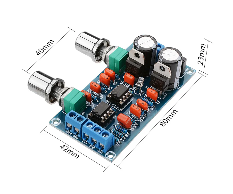 AIYIMA усилитель предусилителя низкочастотный фильтр доска Hifi сабвуфер предусилитель низкочастотный фильтр доска с регулировкой громкости басов