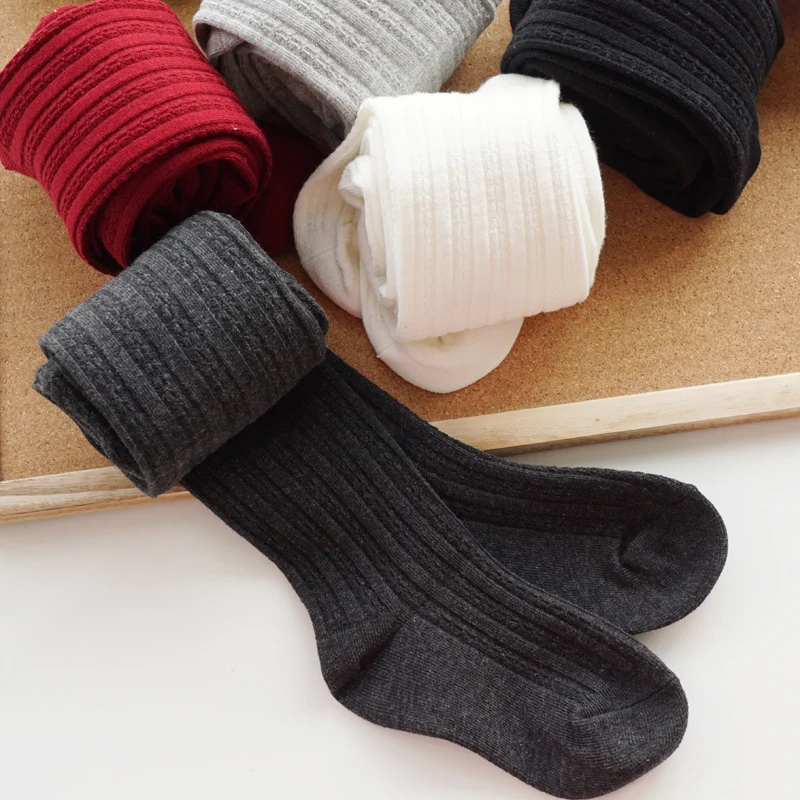 

Newborn Baby Girls Tights Infant Solid Leg Warmers Pantyhose 2018 New Baby Warm Soft Cotton Stockings Elastic Pantyhose