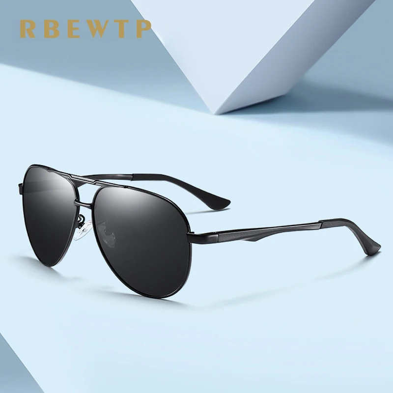 

RBEWTP Classic Design Men's Polarized Sunglasses men Driving Square Polit Sun Glasses UV400 Lens Gafas De Sol shades men
