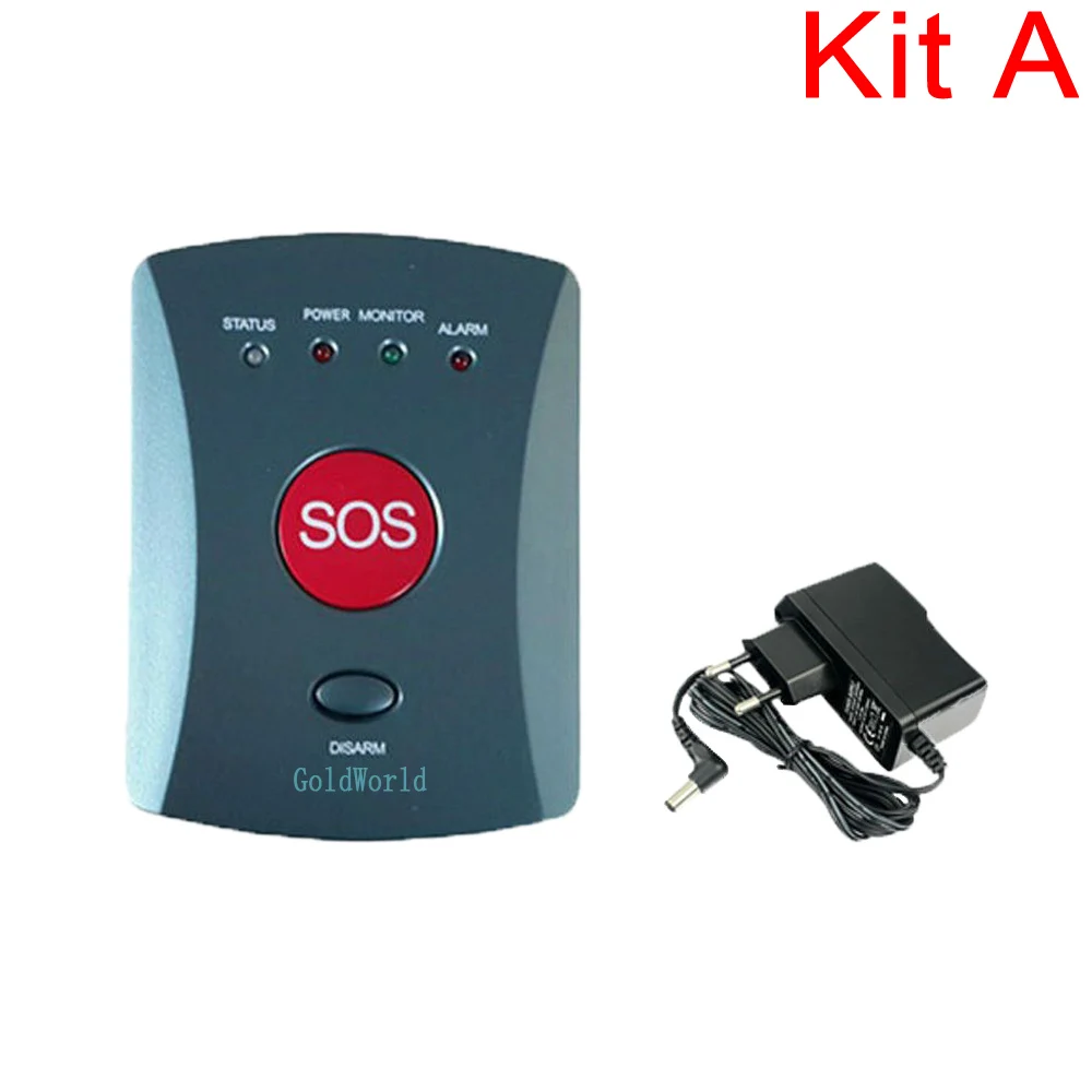 

ll Wireless GSM SMS SOS Emergency Alarm System 1 to 5 Panic Button elderly/children/handicapped/medical care