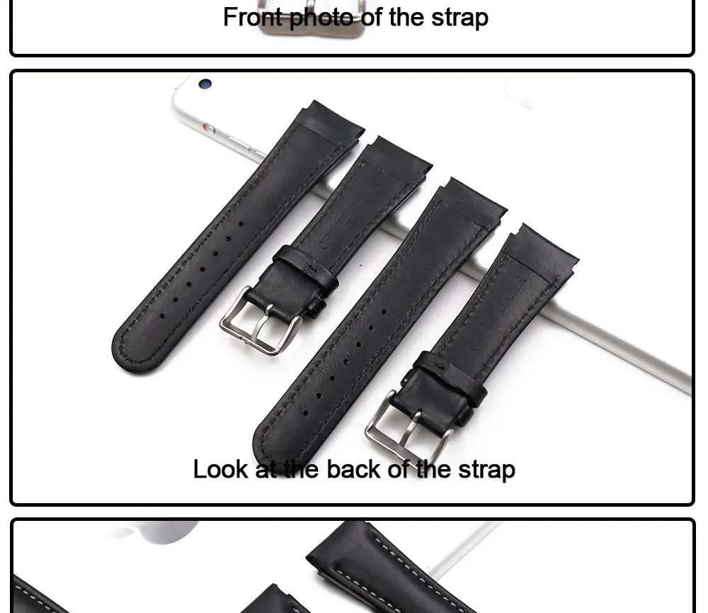 Watch accessories pin buckle leather strap men suitable Suunto X-LANDER Landes Spartan Warrior outdoor sports strap watch band