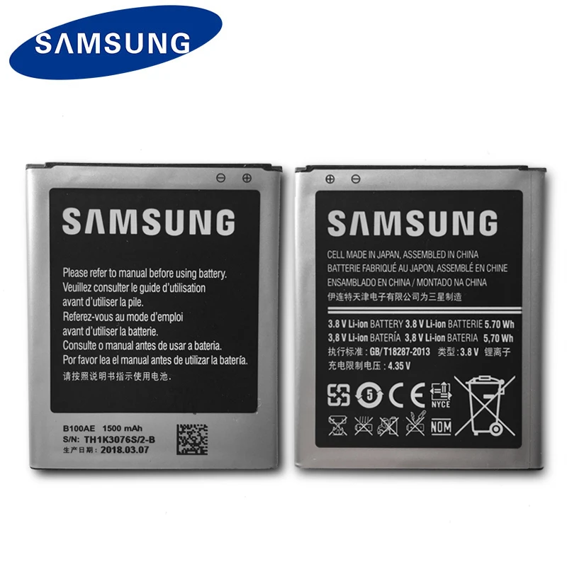 Samsung мобильный телефон с внешним аккумулятором Батарея B100AE для Galaxy Ace 3 S7898 S7278 S7272 S7568i S7278 i679 S7270 S7262 i699i G313H G318h