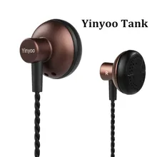 Discount! Newest Yinyoo Tank Earbud In-ear Earphones Flat Head Plug Earphone HiFi Bass Earbuds DJ Earbud Kill Monk MX500 PK2 Free Shipping