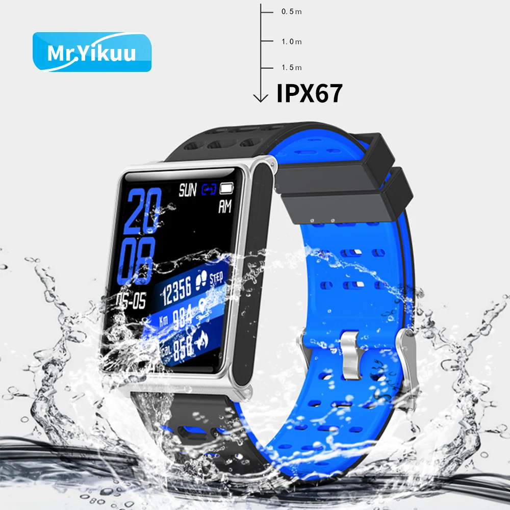 Smart Watch Bracelet N98 Color Full Screen Waterproof Fitness Tracker Clock Wristband Heart Rate Monitor Pressure For Xiaomi IOS