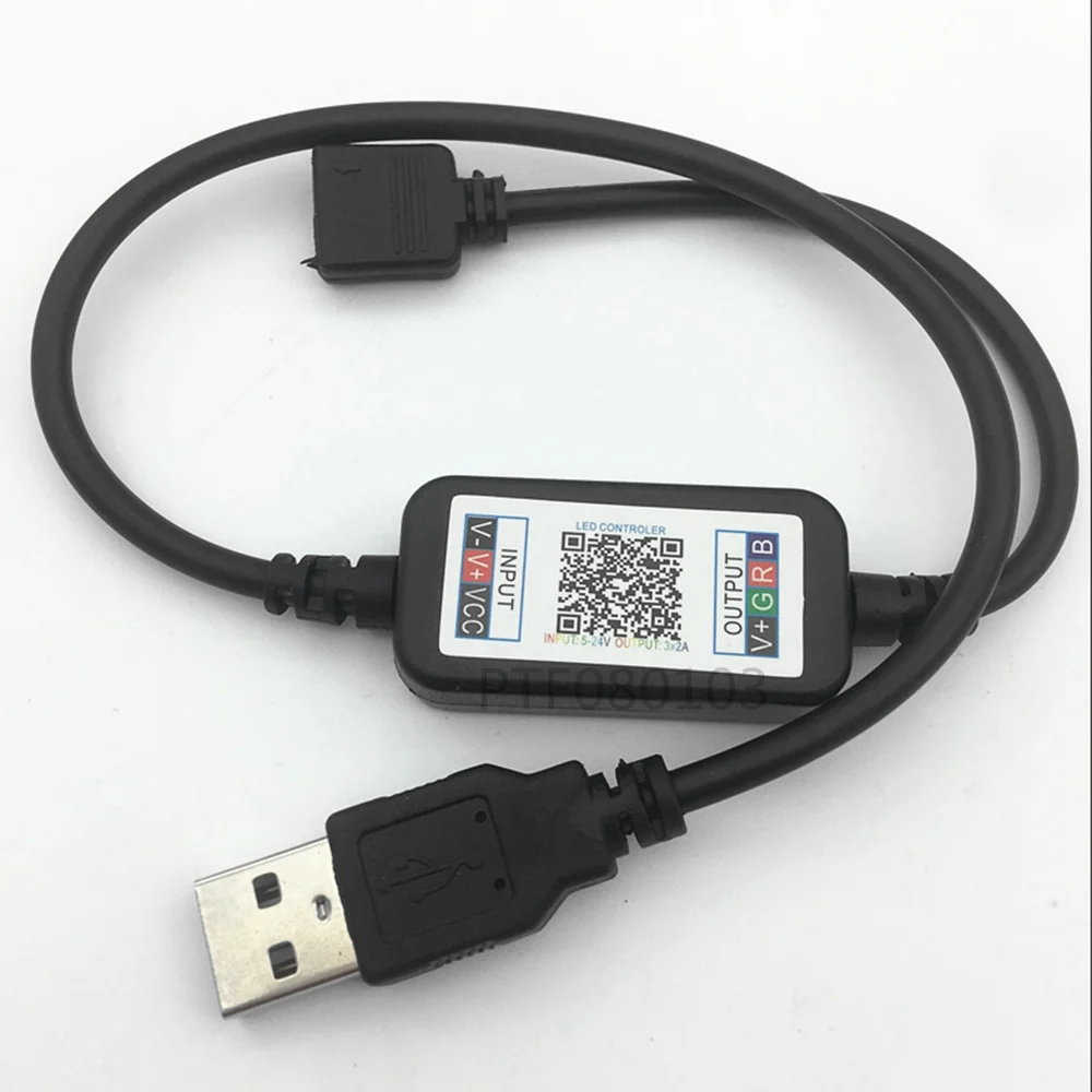 

DC 5V-24V Bluetooth LED Light Controller Mini Wireless Dimmer 3 Channel RGB Led Controller For RGB LED Strip Light DC/USB