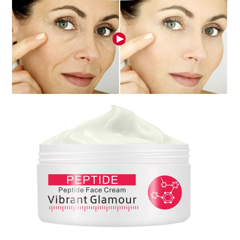 

1pcs VIBRANT GLAMOUR Face Cream Argireline Pure Collagen Cream Anti-wrinkle Firming Anti Aging Whitening Moisturizing Skin TSLM1