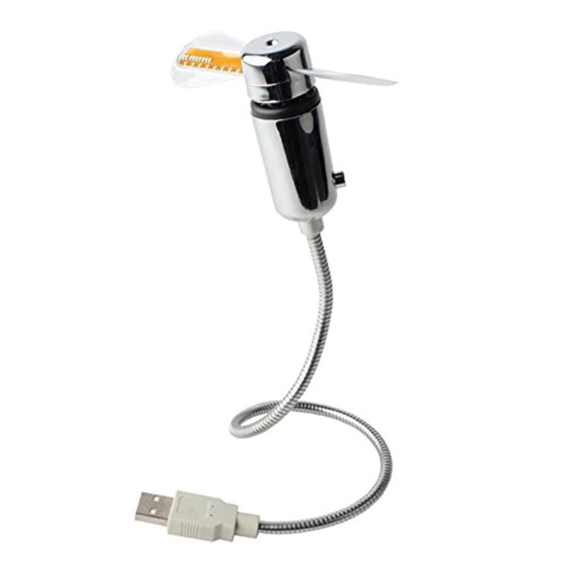 Mini Flexible hose LED Light USB Fan 2