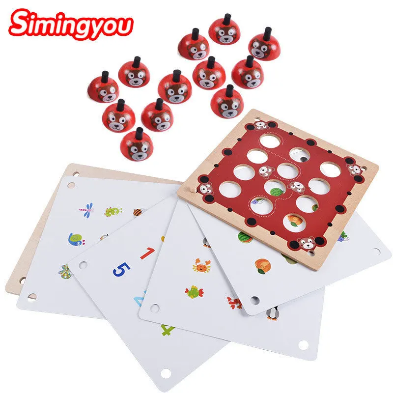 

Simingyou Children Toys Wooden Puzzle Bear Memory Chess Wooden Pairing Game Exercise Baby Thinking B40-45 Drop Shipping