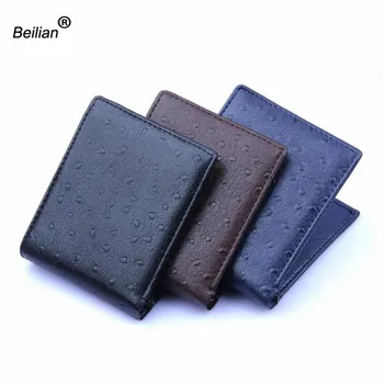 

Beilian 2018 New PU Leather Wallet Men Fashion Short Design Purses Card Holders Wallets For Men Gift Slim Bifold Wallet Men