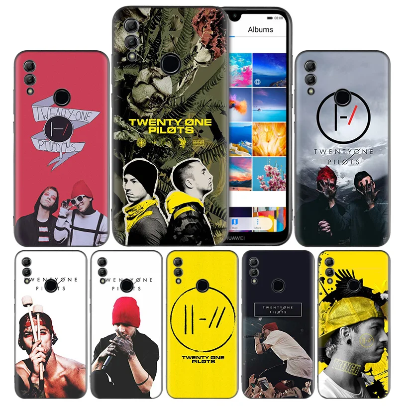

twenty one pilots Trench Black Silicone Case Cover for Huawei Honor 8X 8C 8A 8S 10 10i Lite Play V20 Y9 Y7 Y6 Y5 Prime 2018 2019