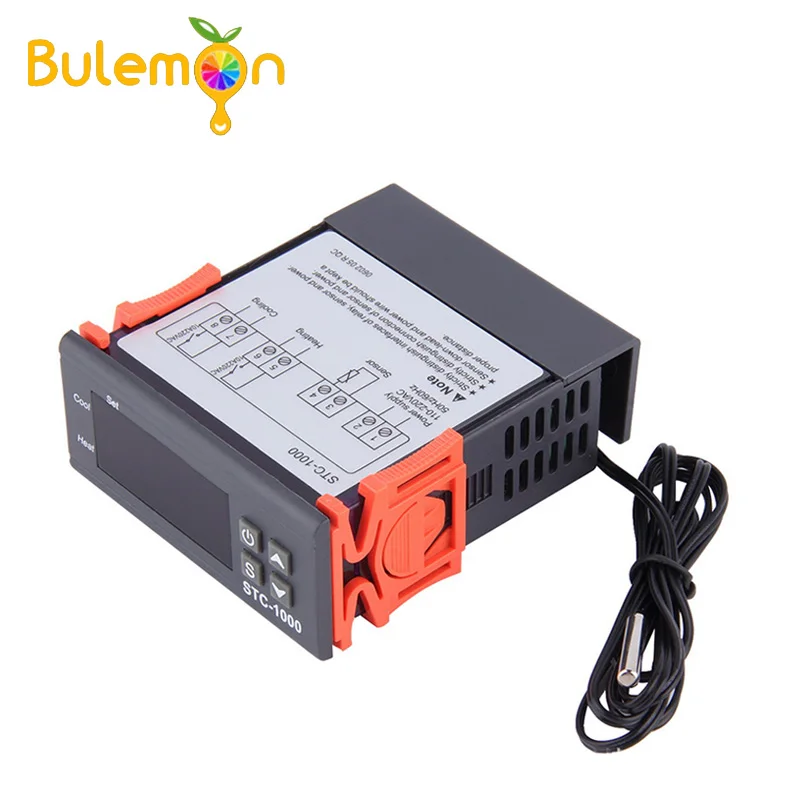 

LED Digital Temperature Controller STC-1000 12V 24V 220V Thermoregulator thermostat With Heater And Cooler