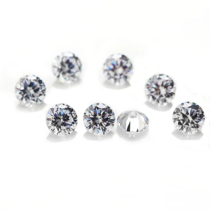 BOEYCJR 1.2ct 7 мм D цветной круглый блестящий Ограненный моиссанит Свободный Камень VVS1