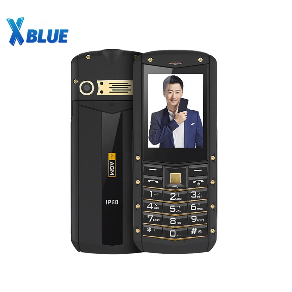 Разблокированный телефон AGM M2 IP68 2G GSM с тройной защитой экран 2 4 дюйма SC6531DA 32 Мб +