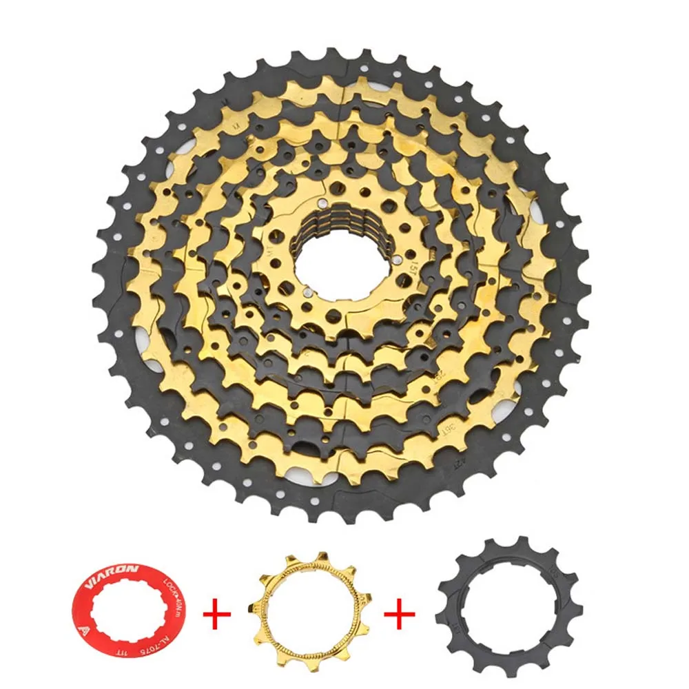 MTB Bike Cassette Freewheel 10 Speed 11-42T Wide Rotio wide-toothed with Variable Speed Bike cog cdg 10 Velocidade 42T VIARON