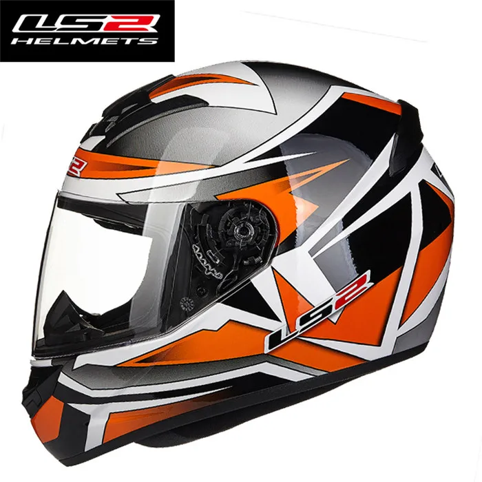 LS2 Шлемы FF352 петухи мотоцикл полный шлем Casco Capacete de motociclista скутер шлем для мужчин и женщин - Цвет: Paker Orange