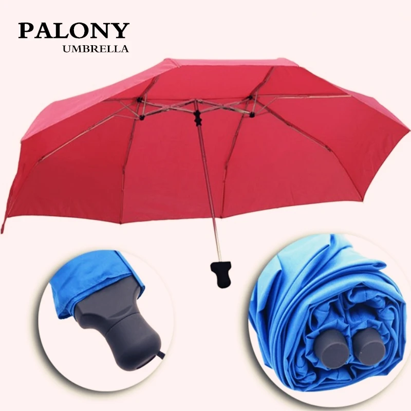 

PALONY Hot Selling Couple Lovers` Umbrella Mother&Kids Guarda-chuva Three Folding Umbrella free shipping