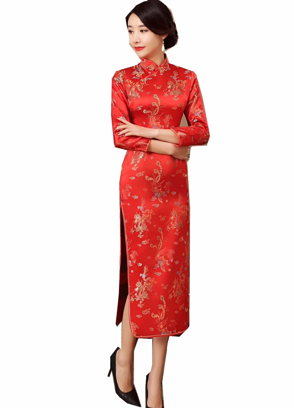 Shanghai Cerita gaya cina pakaian tradisional cina gaun