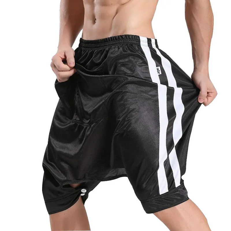 

Jqk Hip Hop Open Crotch Men Short Pants Loose Five Drop Crotch Sweatpants Dance Metrosexual Cool Sleep Short Homme