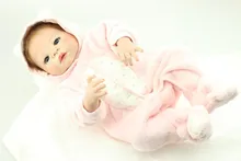 Best Price bebes reborn doll 55cm Silicone reborn baby adorable Lifelike Red skin Bonecas girl kid de silicone Interactive doll toy DOLLMAI
