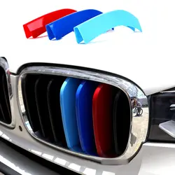 3 цвета передний центральный гриль решетка украшения Накладка для BMW X5 F15 F85 2014-2017