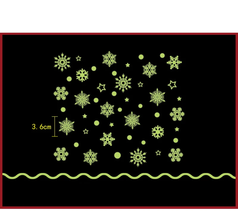 Год Рождественские украшения для дома световой снежинка фон декоративные Стикеры съемный Navidad натальные
