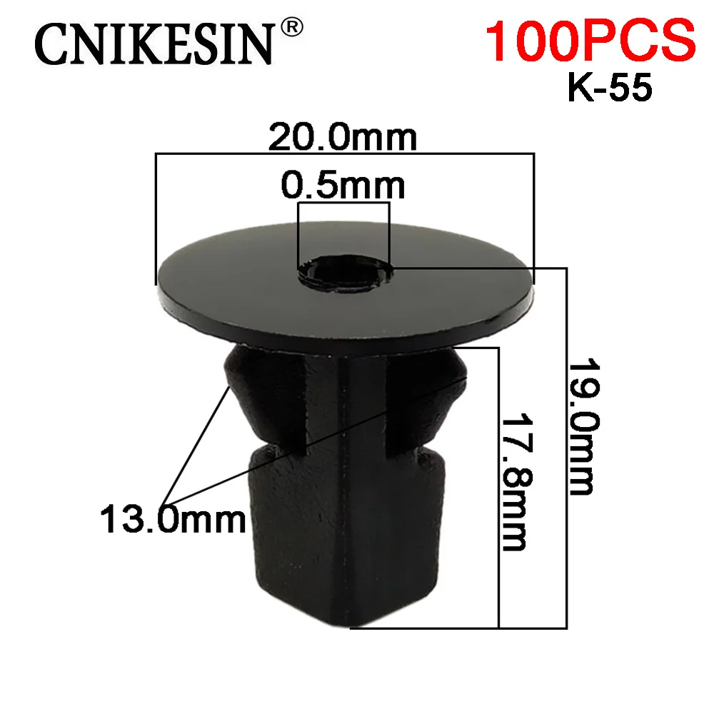 CNIKESIN 100PCS Car Screw Grommet Front Rear Wheel Fender Liner Screw