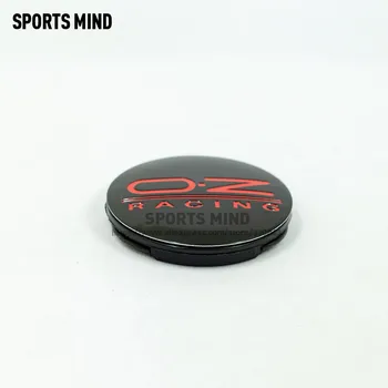 

4 X BLACK RED 56MM OZ Racing Car Wheel Center Hub Caps Alloy Wheel Rim Center Hub Cap Cover M582