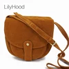 LilyHood-sac de selle en cuir véritable pour femmes, sacoche à bandoulière rétro bohème, Hippie, ethnique féminine, populaire, mignon, 2022 ► Photo 1/6