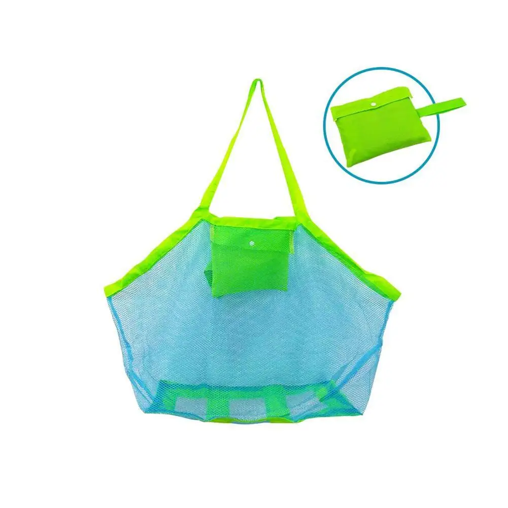 

Folding Kids Mom Baby Beach Bags Big Size Large Capacity Beach Toys Storage Bag Organizer Travel Mesh Handbag