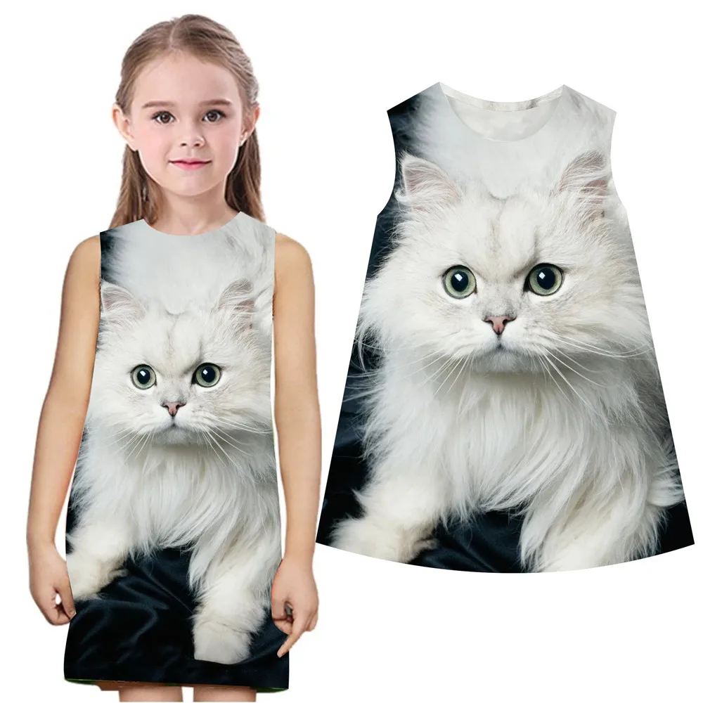 

Children Clothing for Girls Toddler nice printing Beach Party Holiday Brand Girls Dress Summer stly new Kids dress Clothes