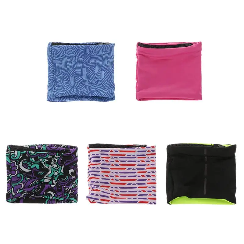 Sport Wristband Cycling Running Wrist Wallet Unisex Zipper Workout Pouch Sports Wrist Pocket
